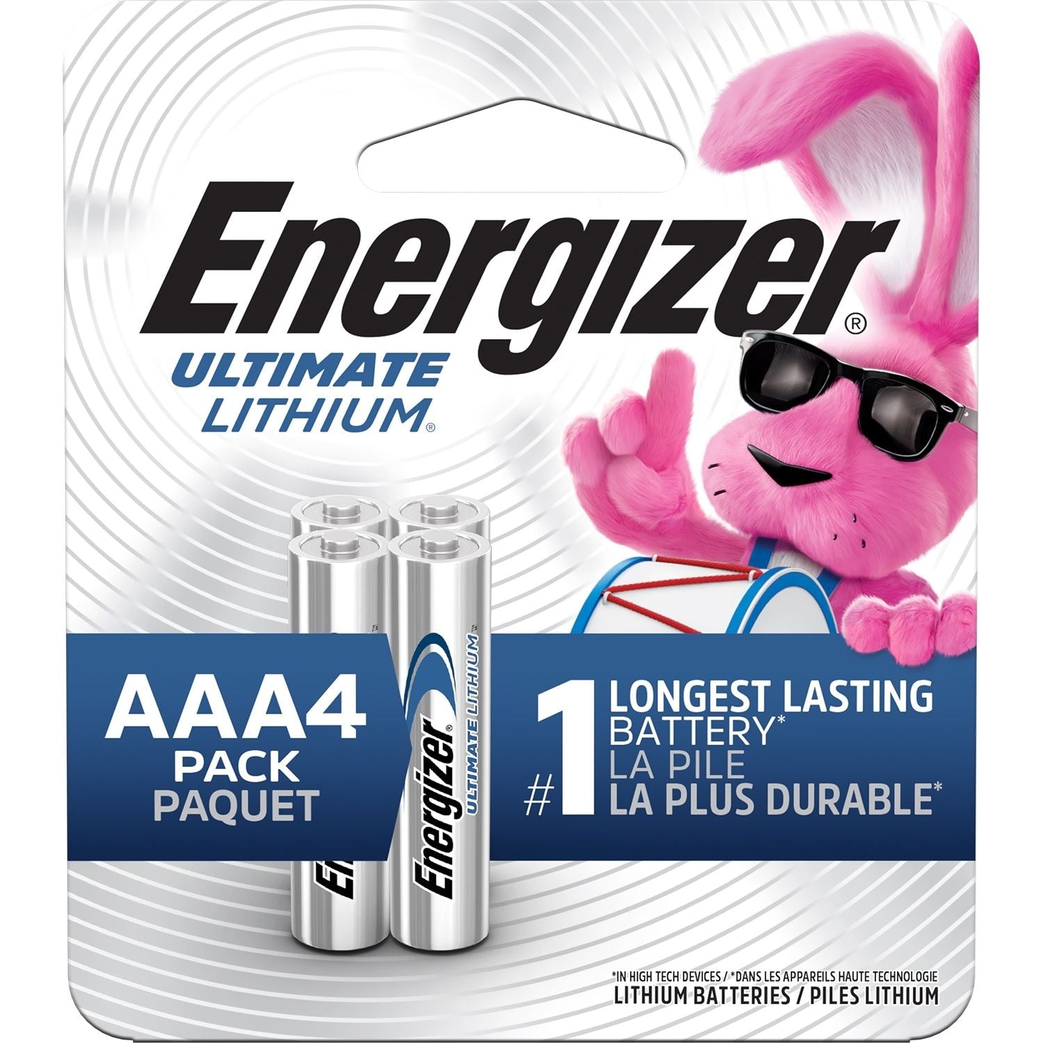 Energizer Ultimate Lithium AAA Batteries, 4-pk
