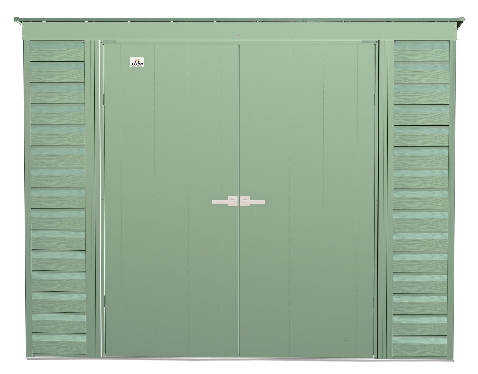 Arrow Select Galvanized Steel Storage Shed, Sage Green, 8-ft x 4-ft