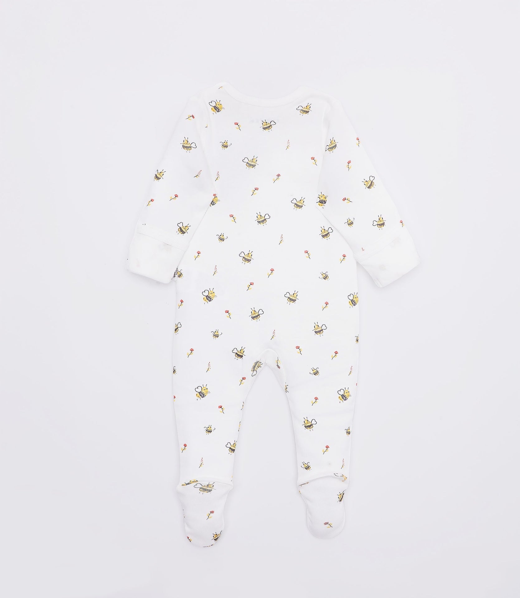 The Elk Baby Bee Print Premium Organic Cotton Zippy, Various Sizes