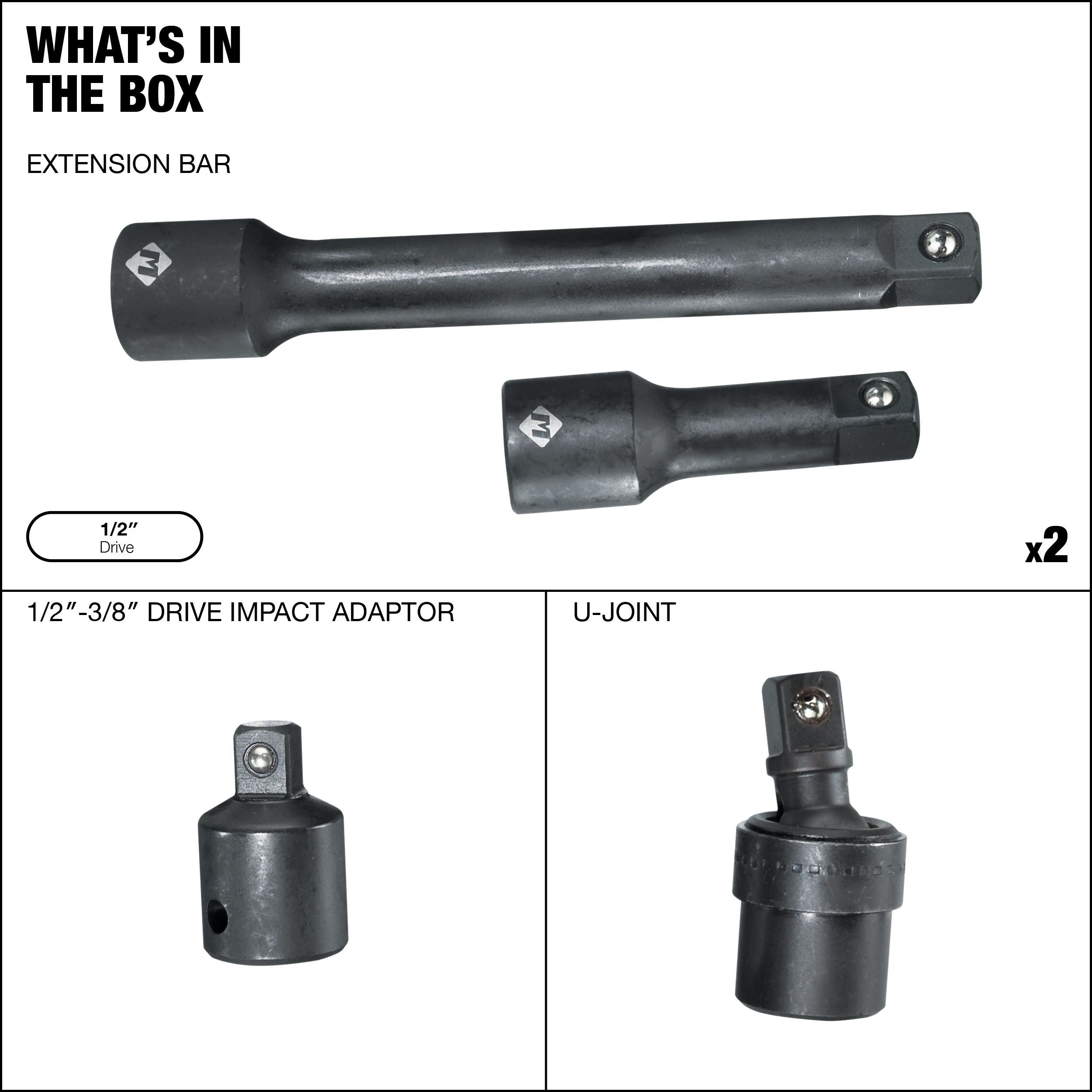 MAXIMUM 1/2-in Impact Accessory Kit, 4-pc