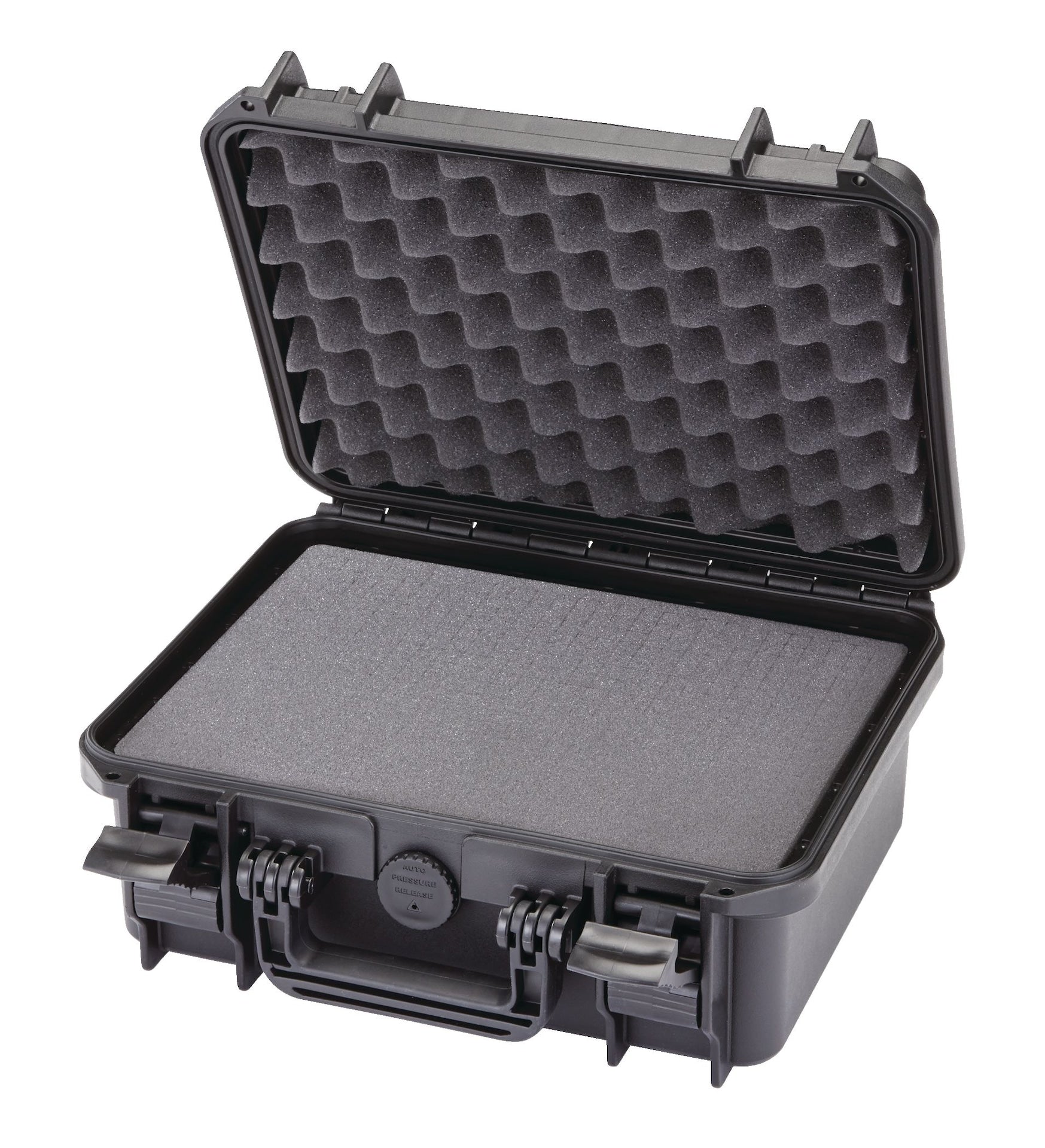 MAXIMUM Portable IP67 Waterproof Storage Case with Foam Layers, Small, Black