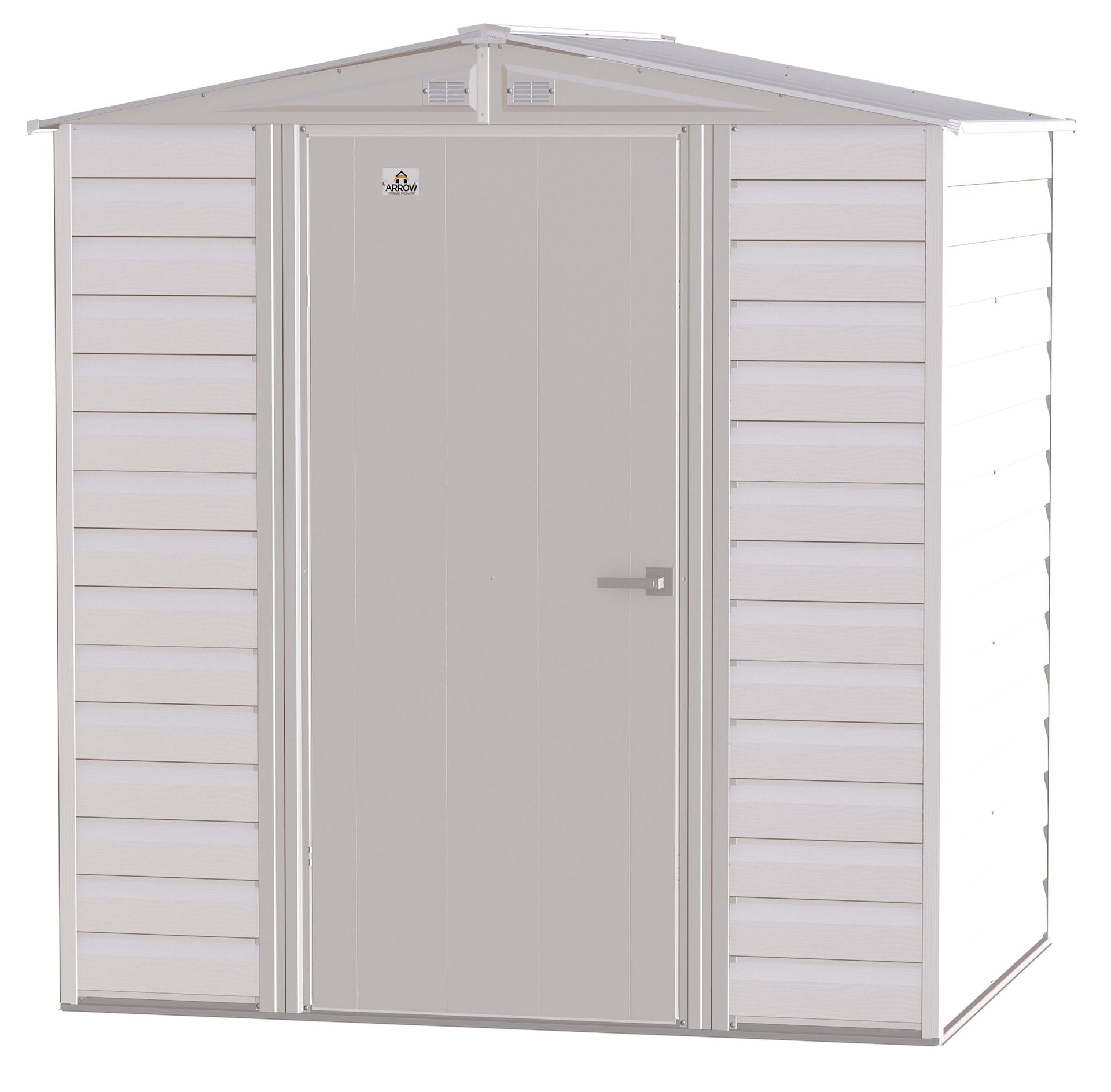 Arrow Select Galvanized Steel Storage Shed, Flute Grey, 6-ft x 5-ft