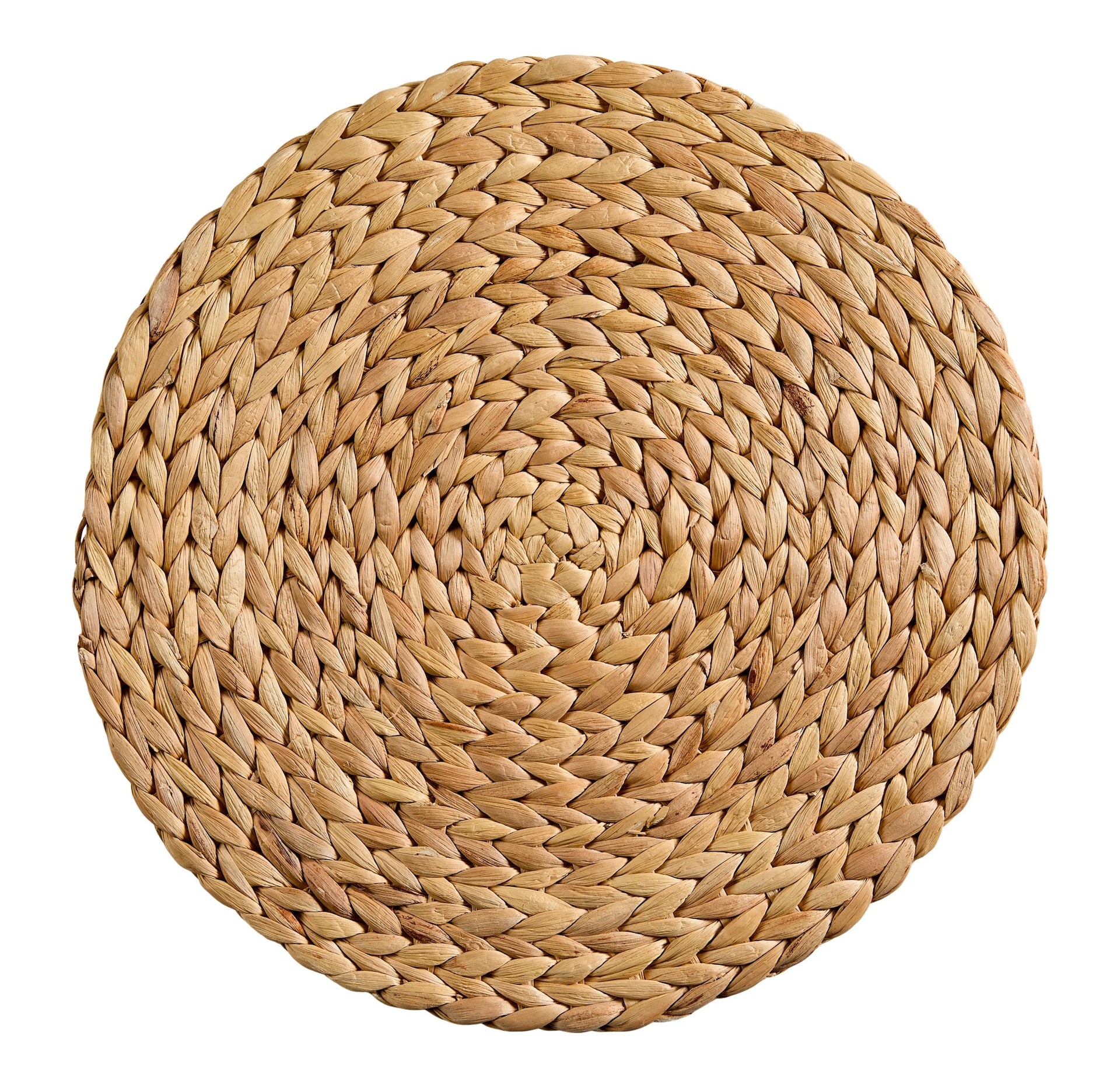 CANVAS Natural Round Paper Placemat/Charger, Beige, 4-pk