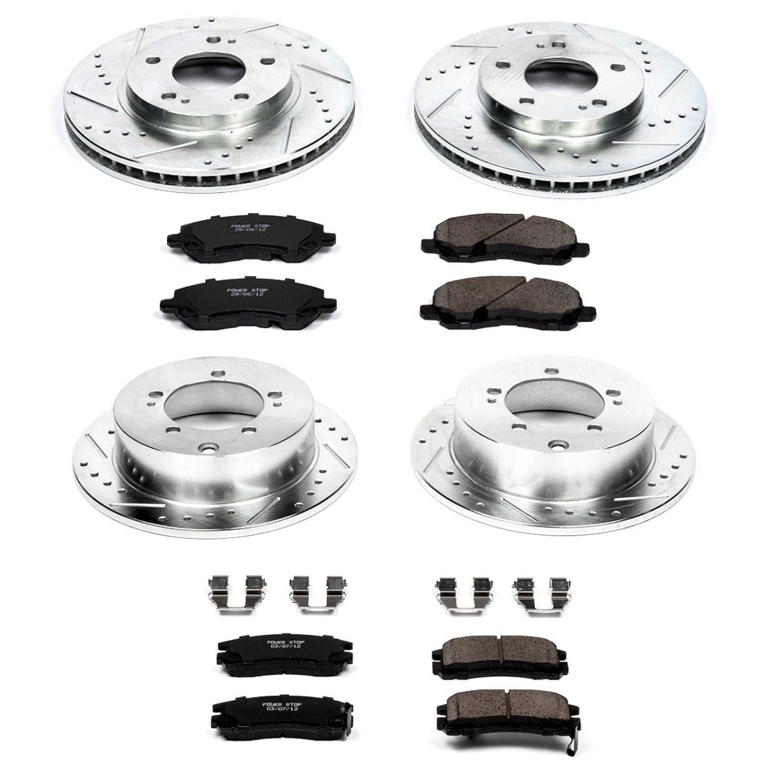 Power Stop Z23 Evolution Sport Performance Brake Kit - Front & Rear (Part# K0-K5999)