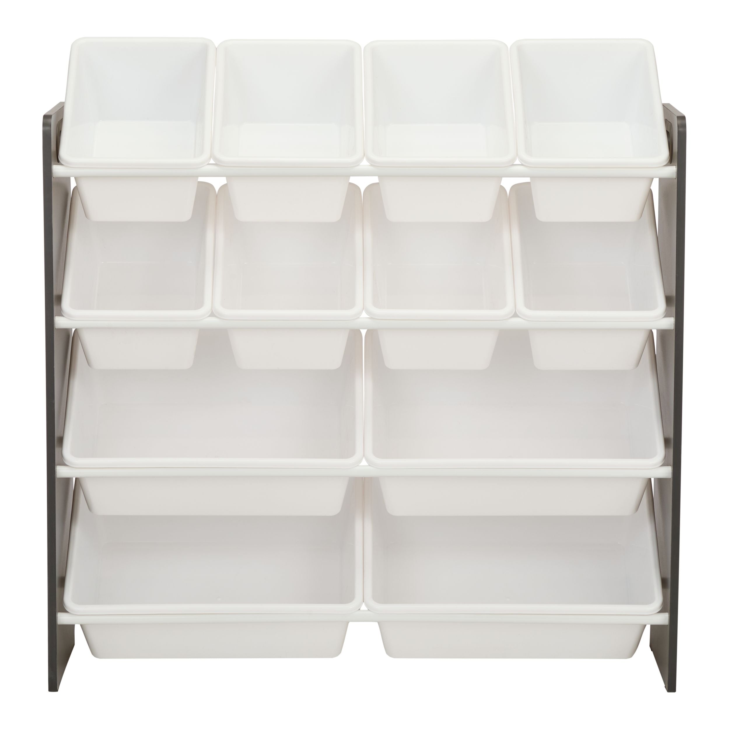 For Living Stain & Rust Resistant Sturdy 12-Bin Organizer, Grey