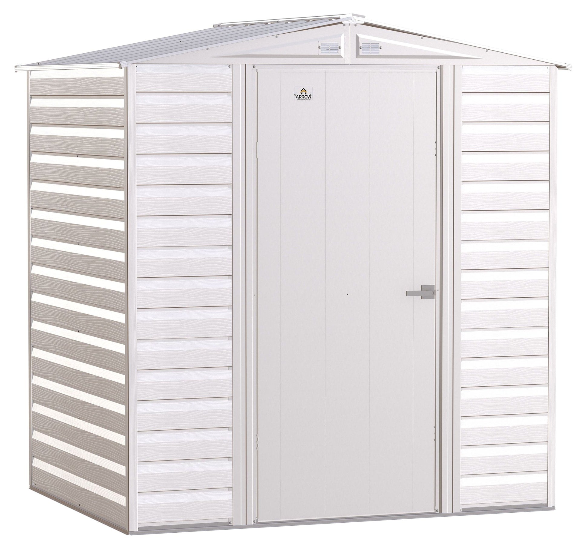 Arrow Select Galvanized Steel Storage Shed, Flute Grey, 6-ft x 5-ft