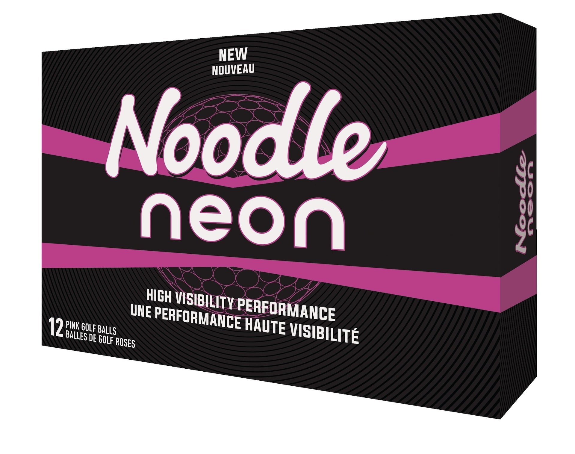 TaylorMade Noodle Neon Golf Balls, Pink, 12-pk