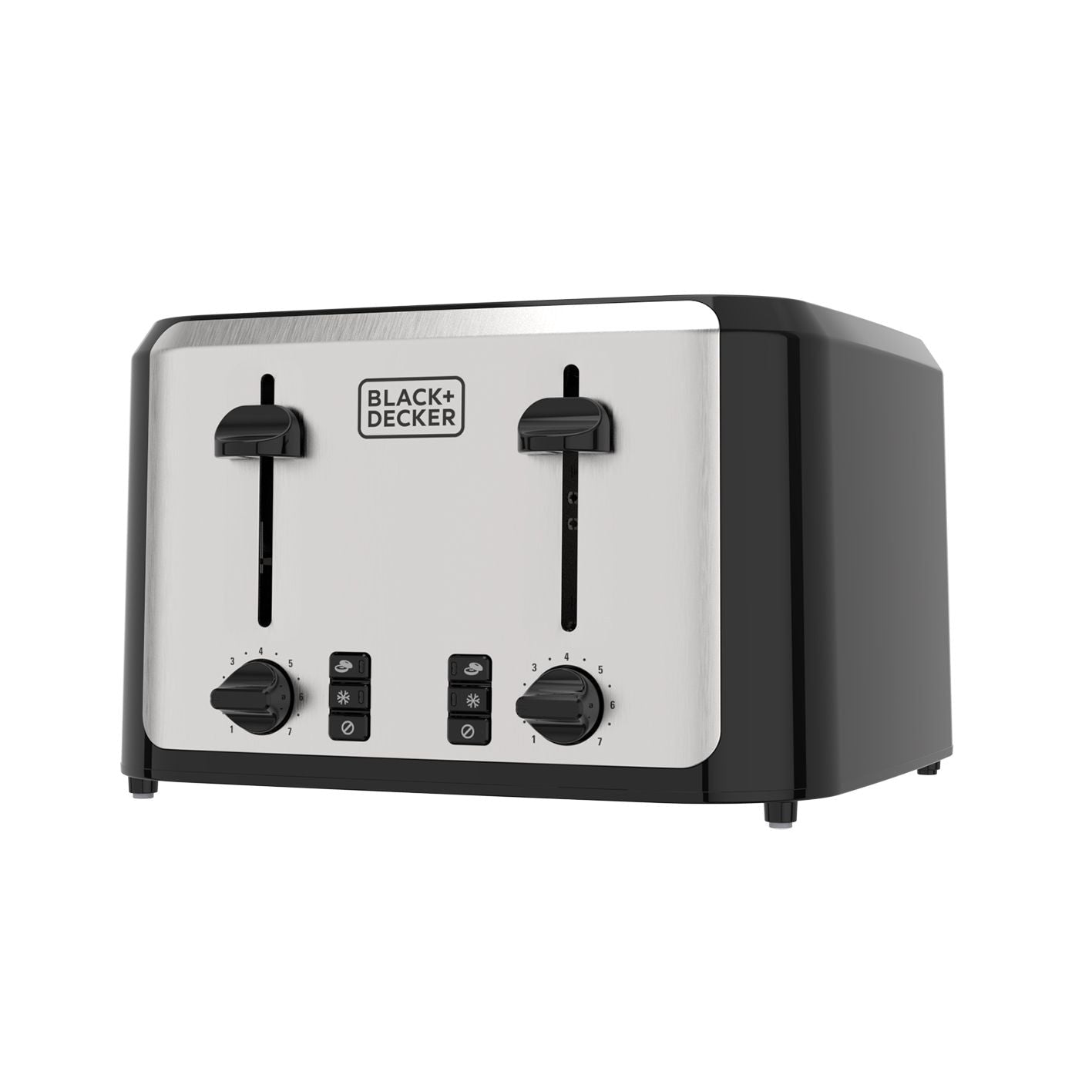 Black & Decker Extra Wide Slots Toaster with 7 Settings, 4-Slices