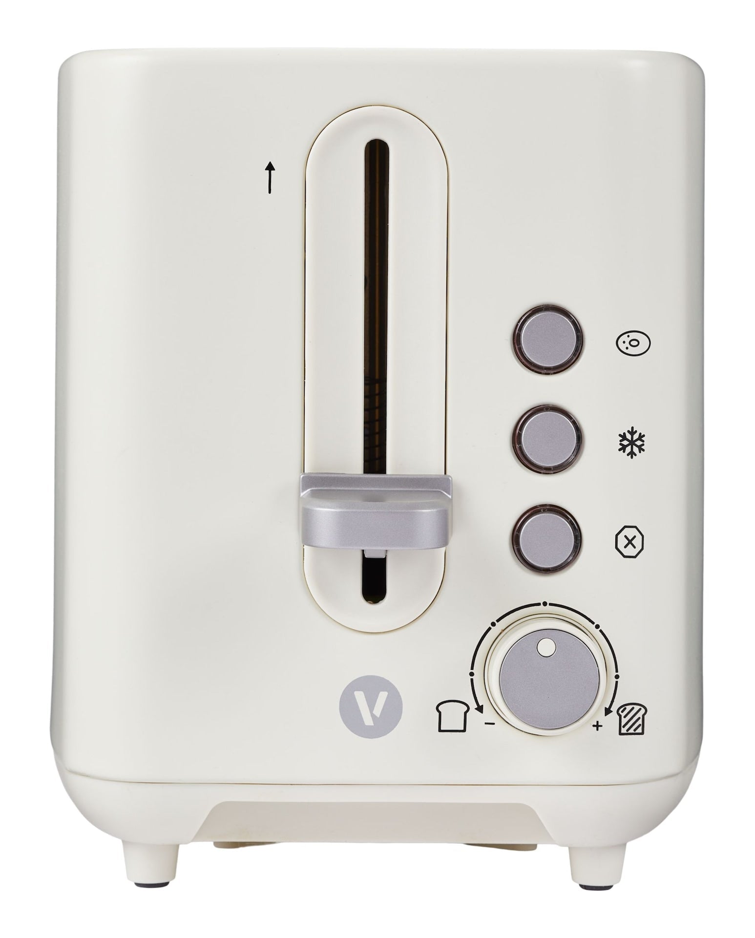 Vida by PADERNO Colour Series 2-Slice Toaster with 3 Settings, Shortbread