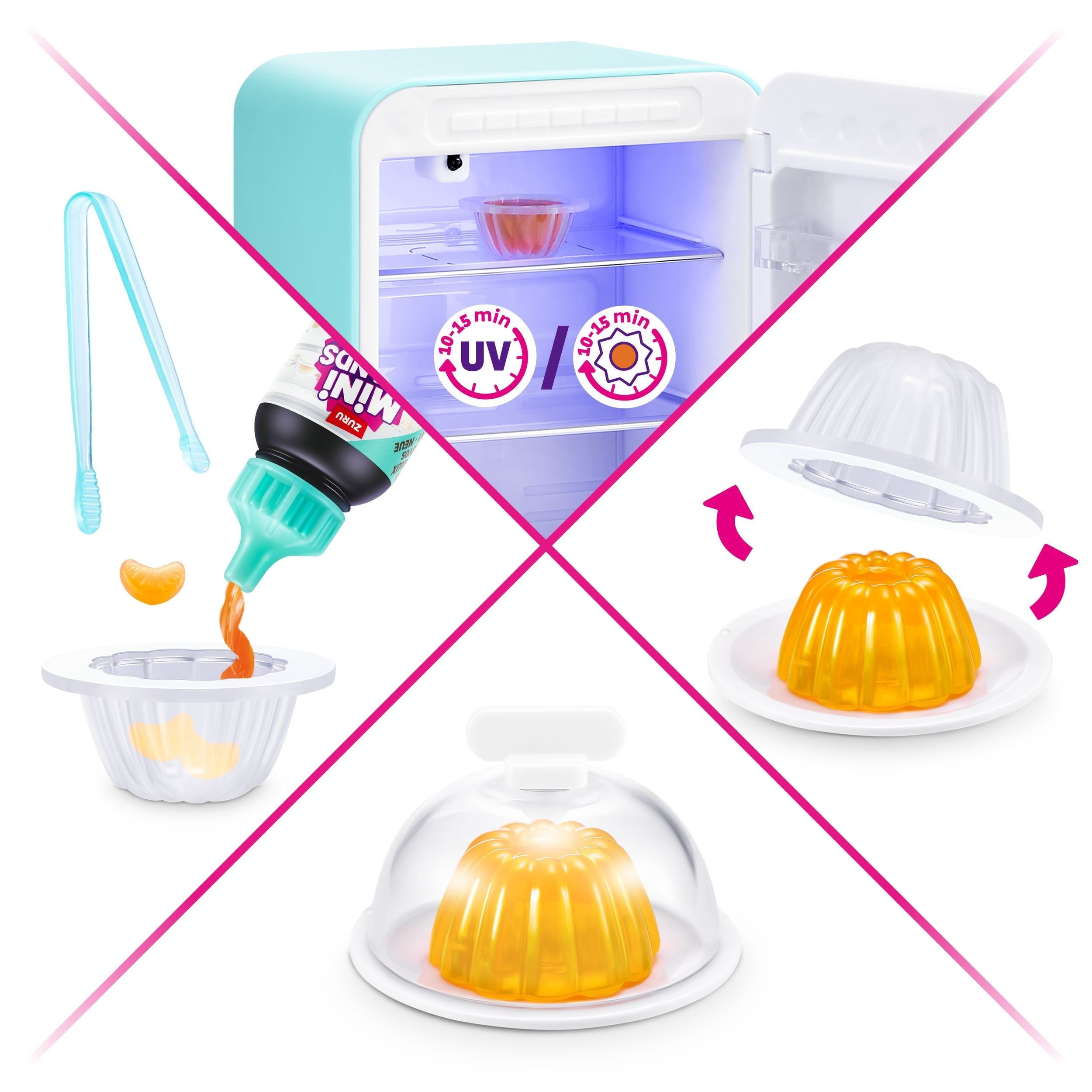 Zuru Mini Brands Fill The Fridge Surprise Playset Capsule for Ages 8+, Assorted Figures