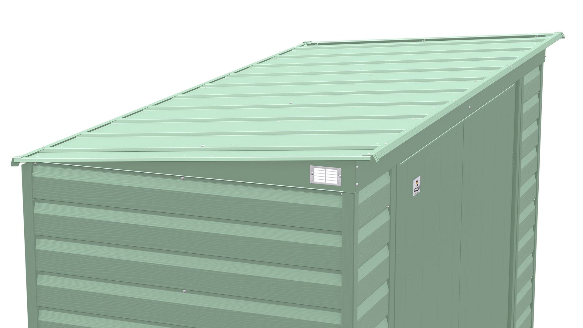 Arrow Select Galvanized Steel Storage Shed, Sage Green, 8-ft x 4-ft