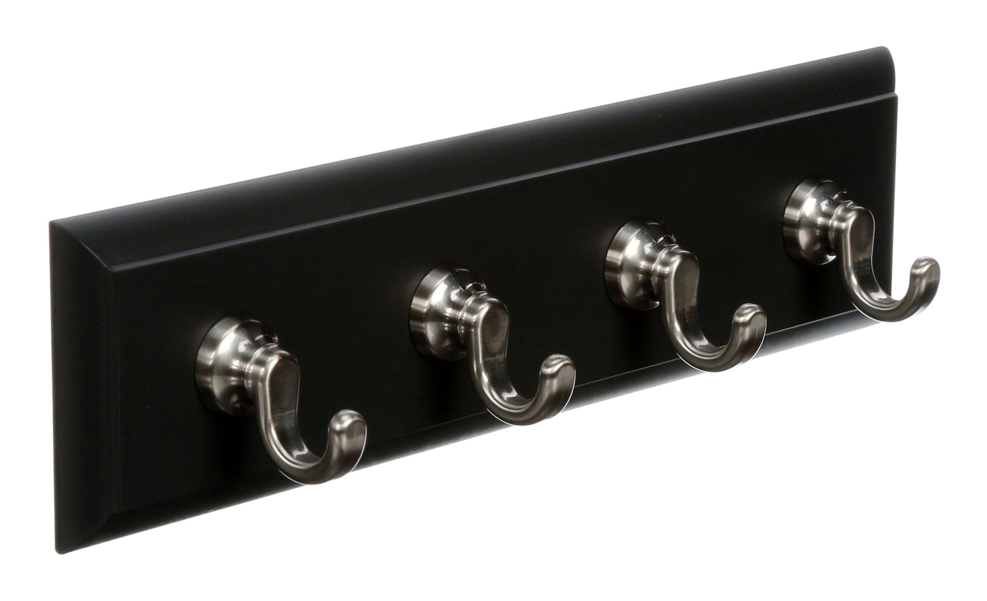 Command Slate 4-Hook Key Rail Organizer with Adhesive Strips, 2-lbs